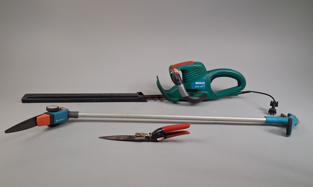 Trädgårdsredskap.
