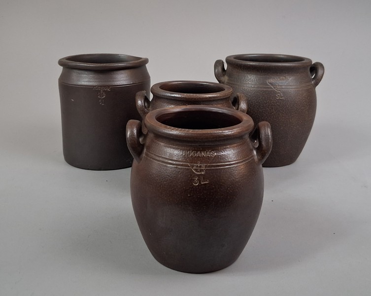 4 Krus. 3 & 5L, Höganäs Keramik.