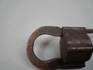 POLHEMSLÅS Med nyckel. Smide, 1800-talet.