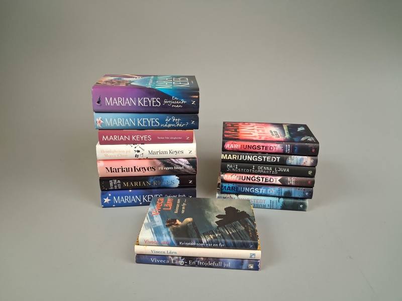 Böcker, 6 Mari Jungstedt, 7 Marian Keyes, 3 Viveca Lärn.