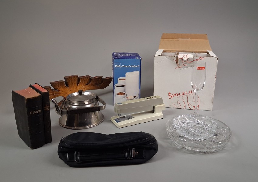 Diverse. Bl.a Champagneglas Spiegelau m.m.