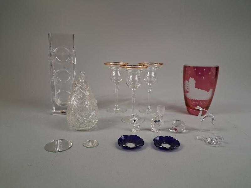 Diverse glas. Bl.a Skruf, Orrefors m.m.