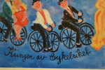 GUNILLA MANN. Affisch, "Kungen av cykelriket".