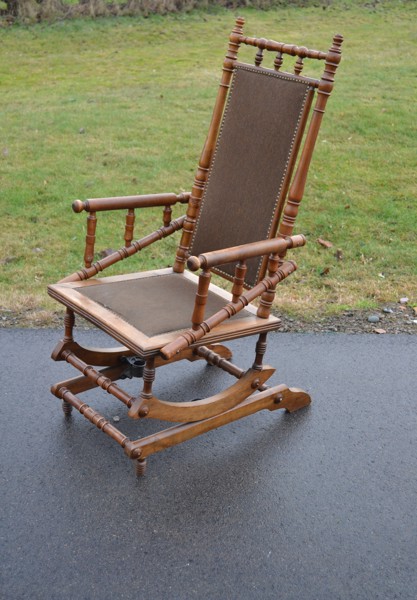 Gungstol. Amerikansk modell, 1900-talets första hälft.