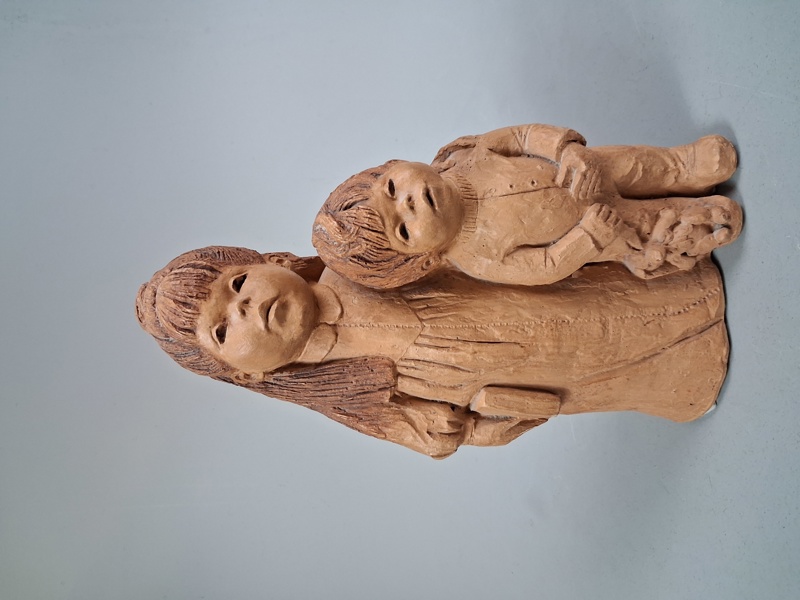 Skulptur. LEE BORTIN, Keramik, Chicago USA, Signerad.