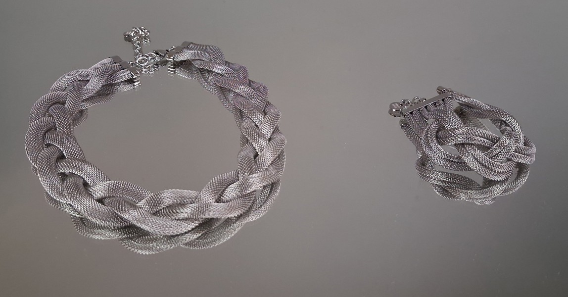 BUD TO ROSE, Halsband & Armband, "Jackie", Rostfritt stål.