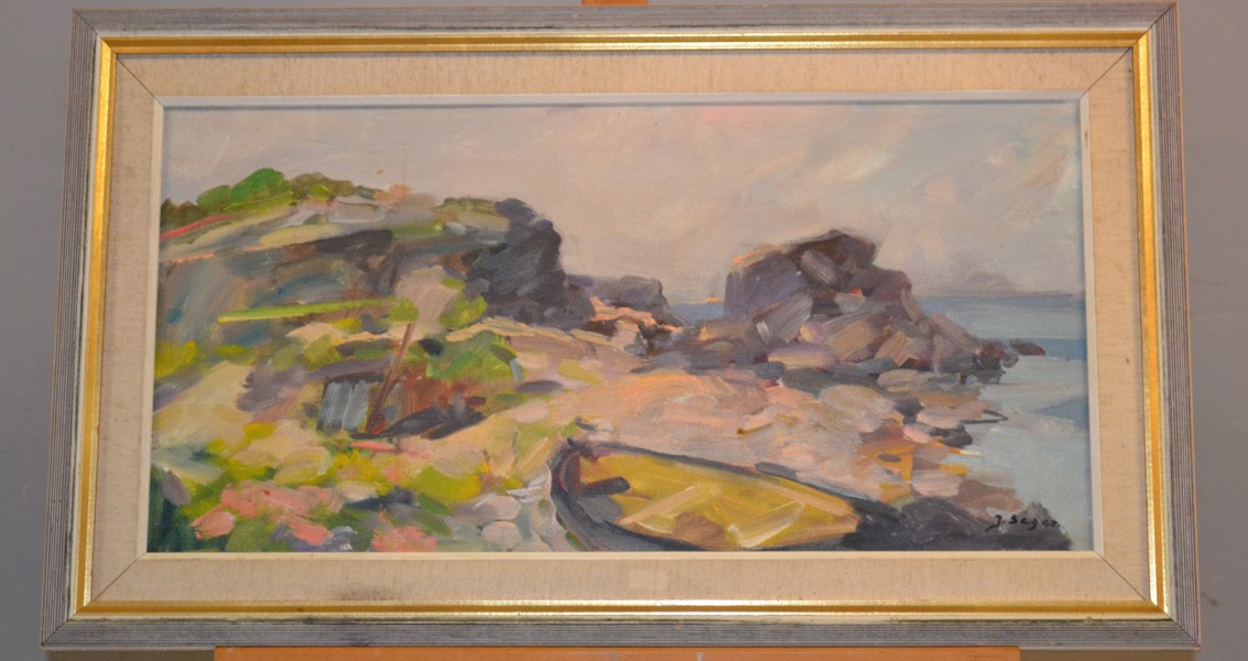 OIDENTIFIERAD KONSTNÄR. Olja på duk, signerad J. Seger.