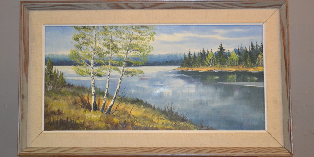 OLOV WIKHOLM. Olja på duk, signerad.