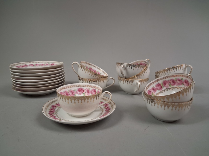 10 Tekoppar & fat. PSAG Tyskland.