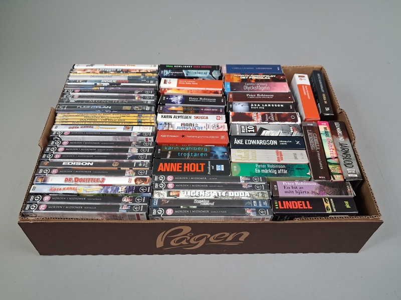 Diverse DVD-Filmer & Ljudböcker.