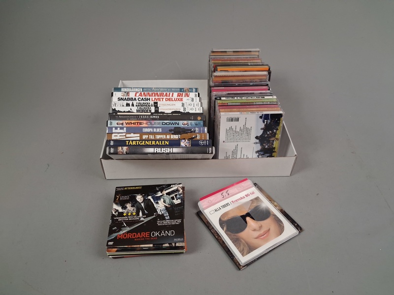Diverse CD-Skivor & DVD-Filmer.