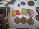 diverse Medaljer, sedlar, pins m.m.