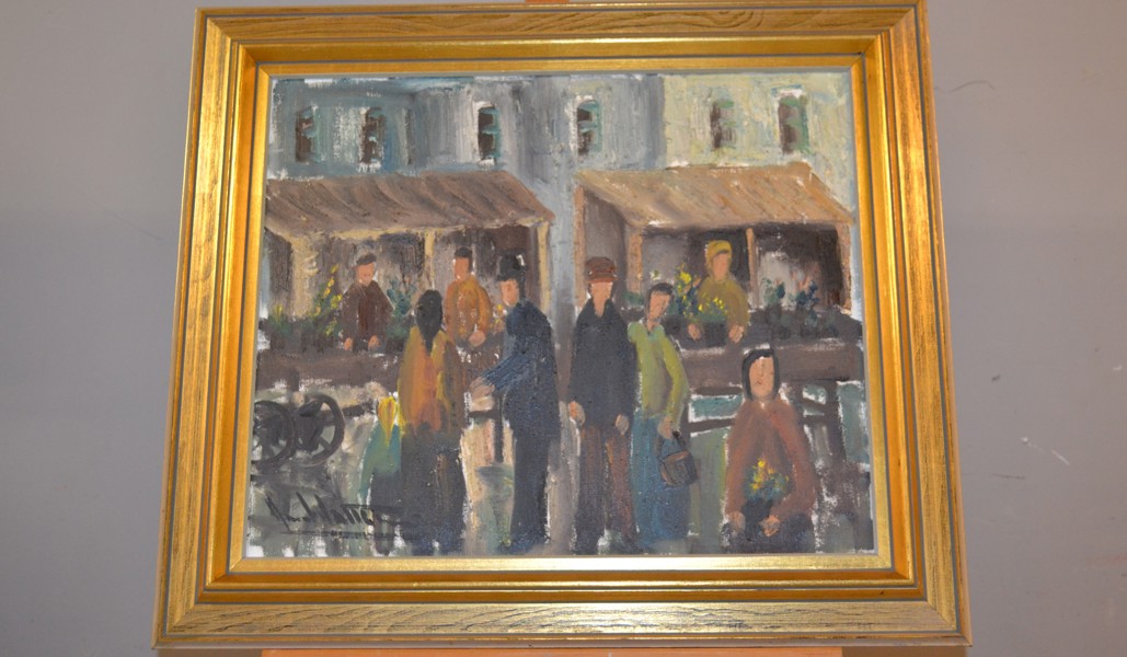 ARNE WALLSTEN. Olja på duk, signerad.