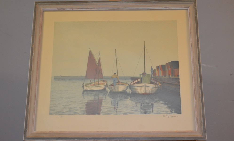 REINHOLD LJUNGGREN. Färglitografi, signerad & numrerad 174/310.