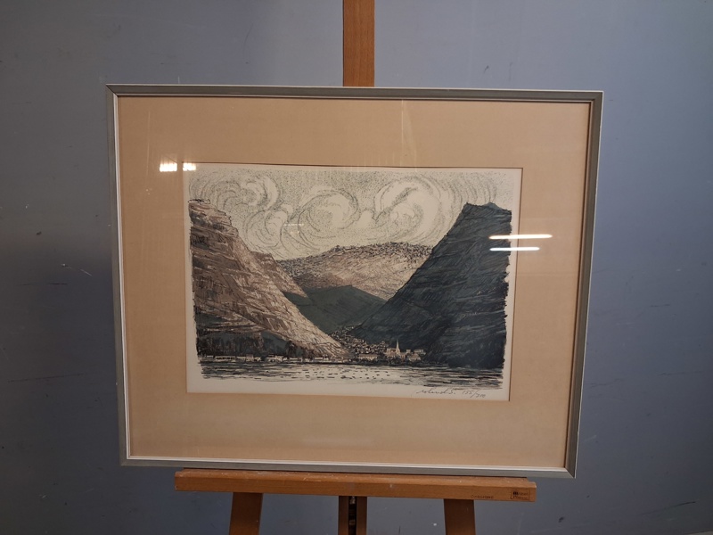 ROLAND SVENSSON. Färglitografi, signerad & numrerad 155/300.