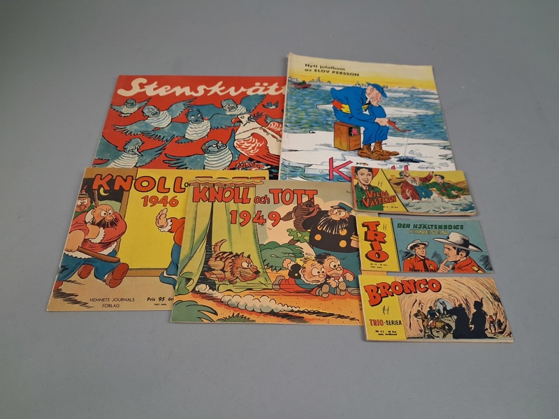 Diverse häften, Knoll & Tott, Vilda Västern, Snällposten, Kronblom.
