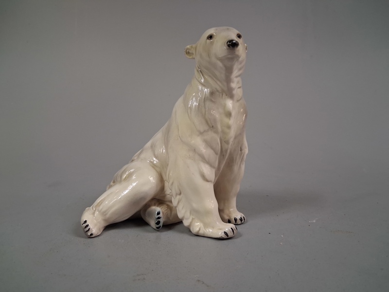 Figurin. Isbjörn, Hertwig Katzhutte, Tyskland.