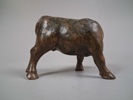 Figurin. Tjur, Keramik, Möjligtvis Johgus Bornholm.