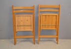 2 Klappstolar. Trä, 1900-talet.