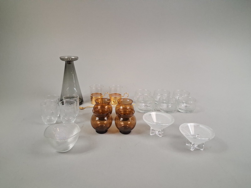 Diverse glas. Bl.a Nybro, Skruf m.m.