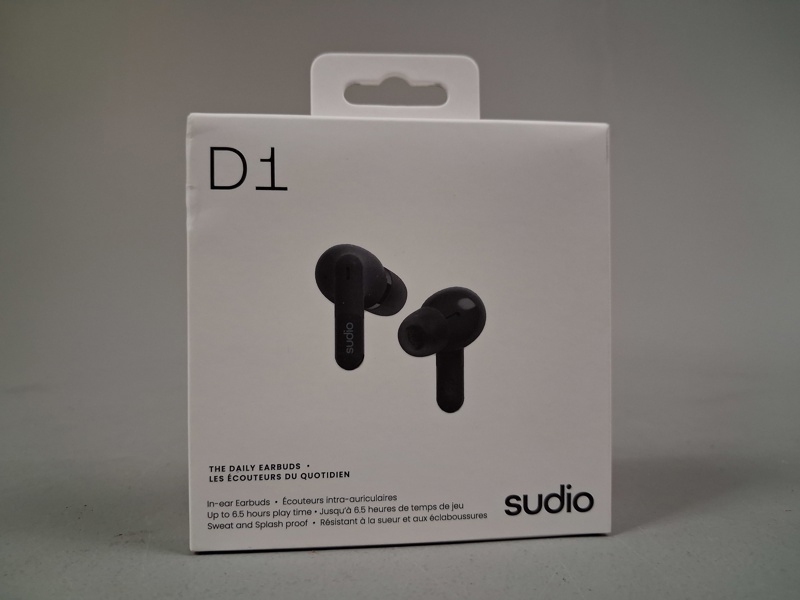 Sudio D1 True Wireless in ear-öronsnäckor. Svarta. Oanvända.
