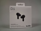 Sudio D1 True Wireless in ear-öronsnäckor. Svarta. Oanvända.