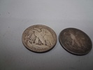 2 Silvermynt. Liberty Half Dollar, 1943, 24,5gram.