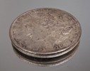 Silvermynt. Morgan Silver Dollar, 1886, 26,9gram.