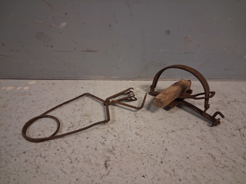 Vargsax & Gäddsax. 1800/1900-talet, smide.