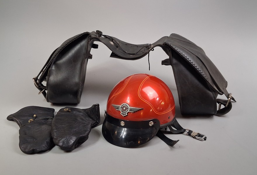 Mc Väska, Willie and Max, Mc Hjälm Harley Davidson.