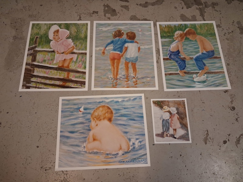 5 Affischer. Ivan Andersson.