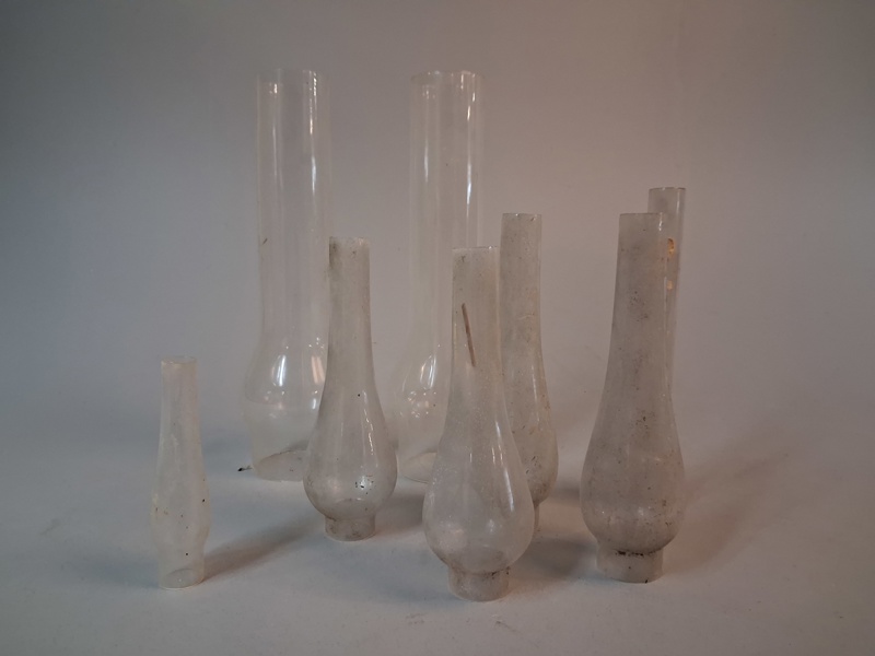 Diverse brännarrör till fotogenlampor/lyktor.