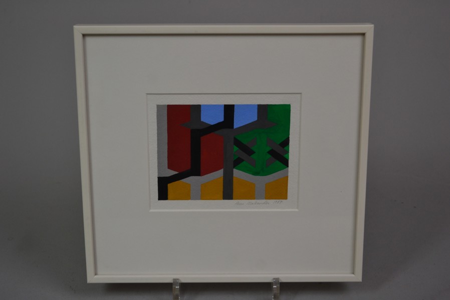 ANN MAKANDER. Gouache, signerad & daterad 1987.