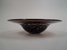 LARS HELLSTEN. Stor skål. Orrefors. signerad, brun nyans.
