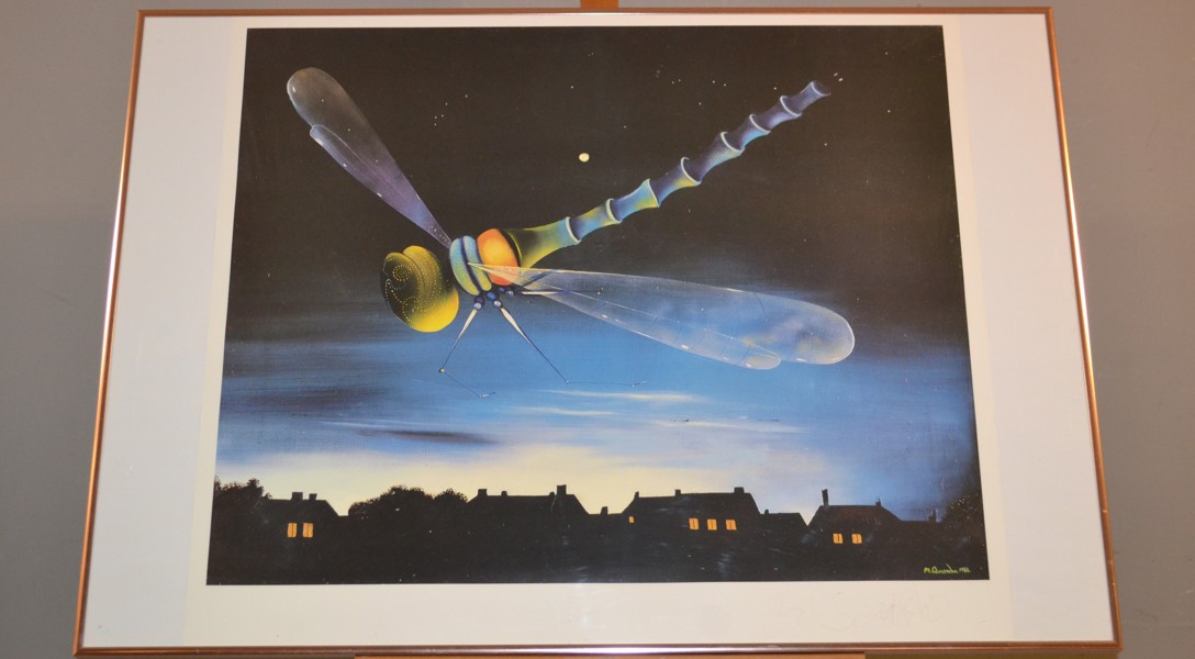 MICHAEL QVARSEBO. Färgoffset, signerad.