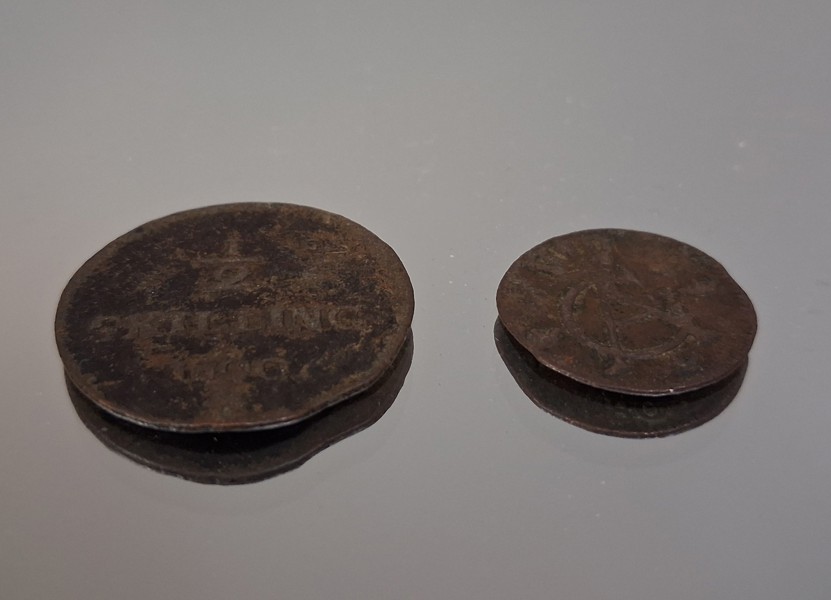 2 Mynt, 1/2 Skilling 1800 & 1/12 Skilling 1808.