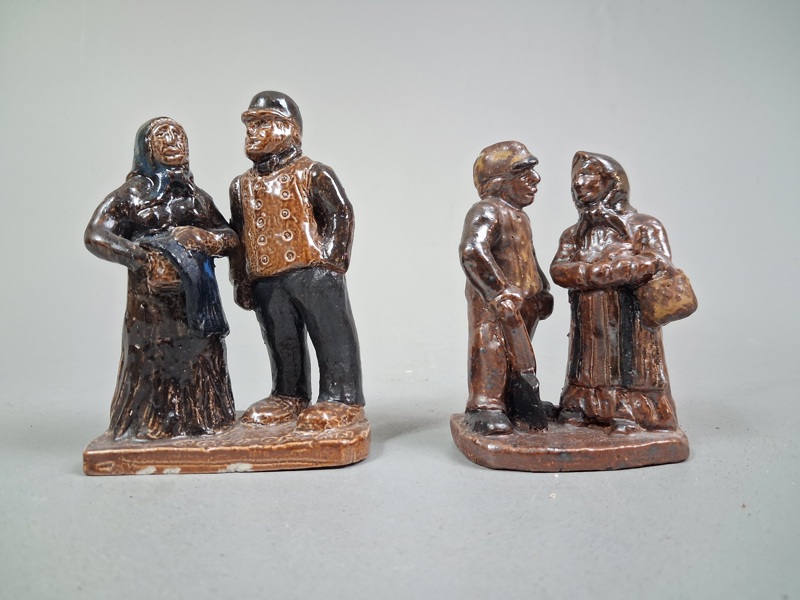 2 Figuriner. GLB. OKänd formgivare. Troligtvis Höganäs/Helsingborg trakten.