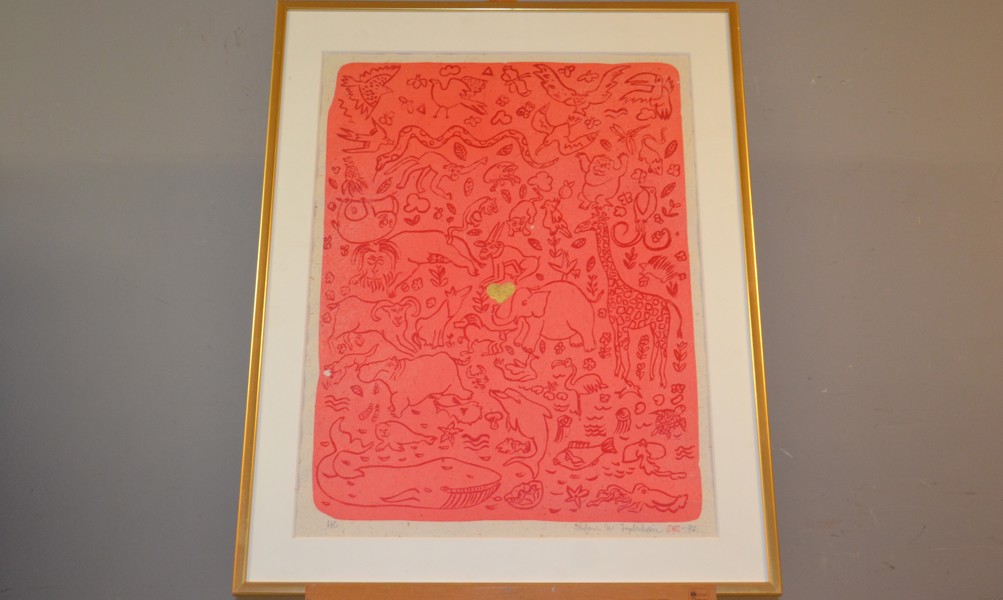 STEFAN W IGELSTRÖM. Färglitografi, signerad & daterad -90.