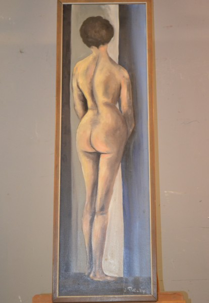 HENRYK ROLINSKI. Olja på duk, "Kvinnostudie", signerad.