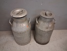 2 Mjölk kannor Aluminium.
