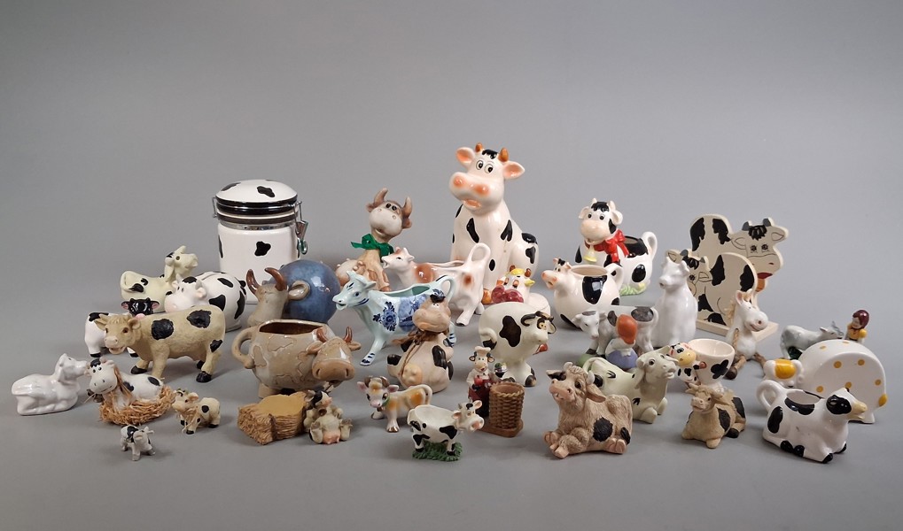 Diverse kor & tjurar. Figuriner, figurer,