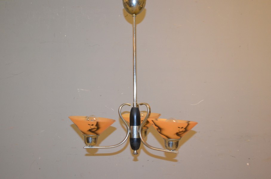 Taklampa. Funkis, 1940/50-talet.