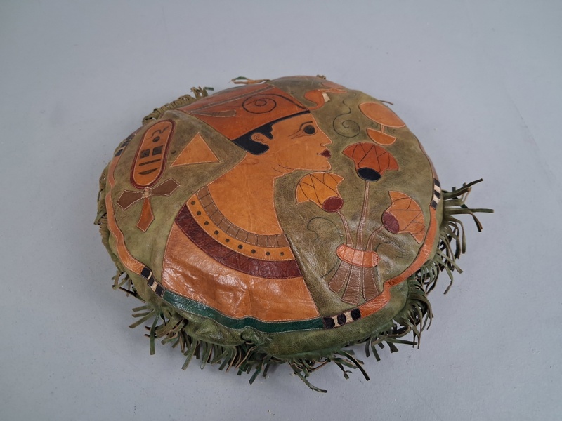 Kudde/örngott. Skinn, Egyptisk.