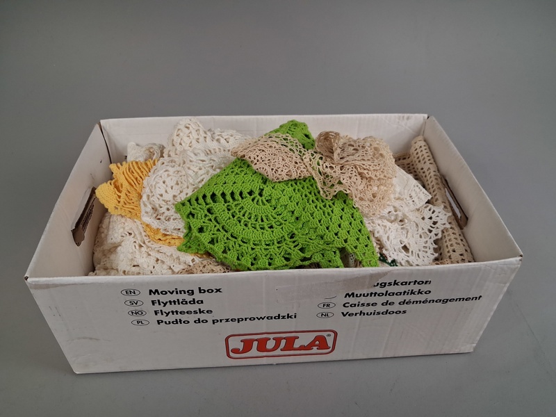 Diverse dukar, virkat.