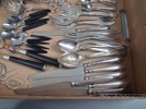 Diverse bestick m.m. Bl.a Nysilver.