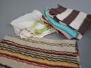 Diverse textil. Bl.a Virkat.