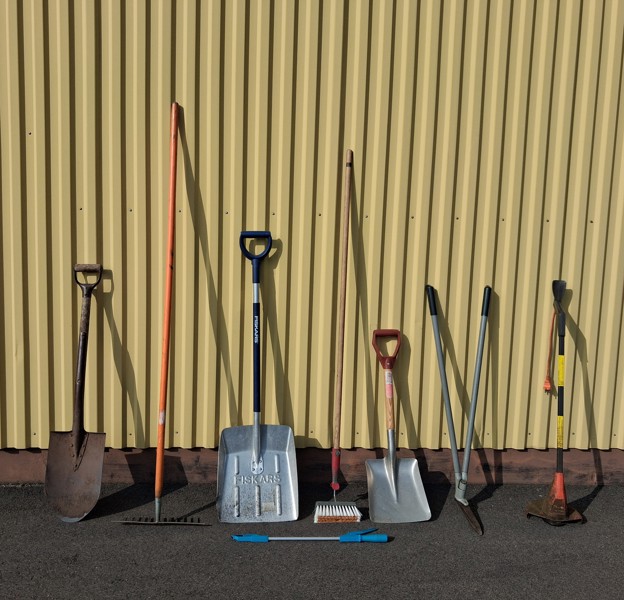 Trädgårdsredskap.