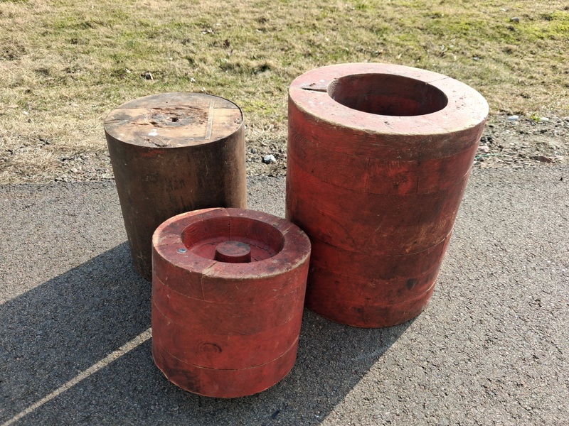 Äldre Remhjul/drivhjul.