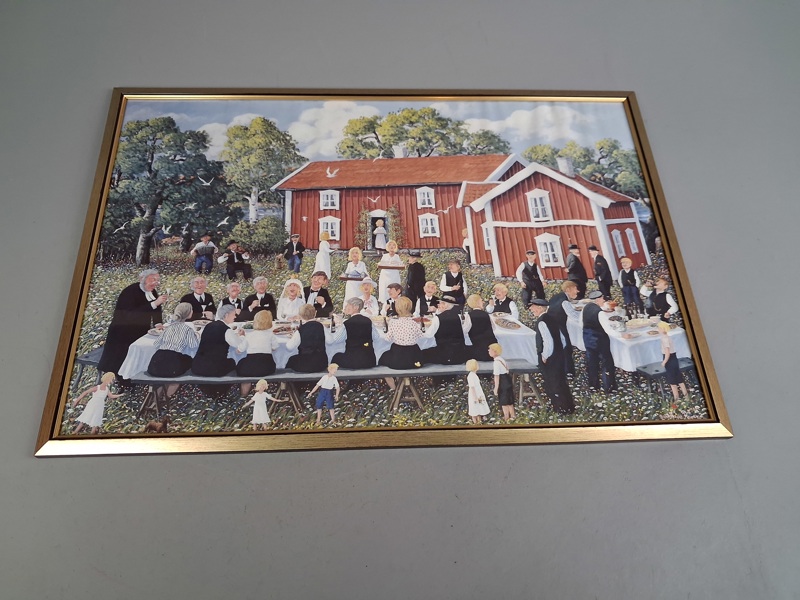 Tryck. Bert Håge Häverö. Midsommarfirande.