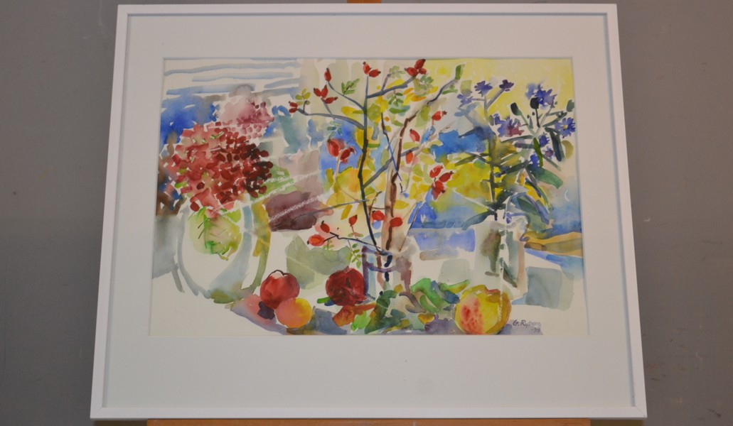 GUNILLA RYDBERG. Akvarell, signerad & daterad -97.